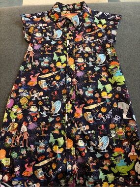 RSVLTS Kids Nickelodeon Halloween Button-Up Dress
